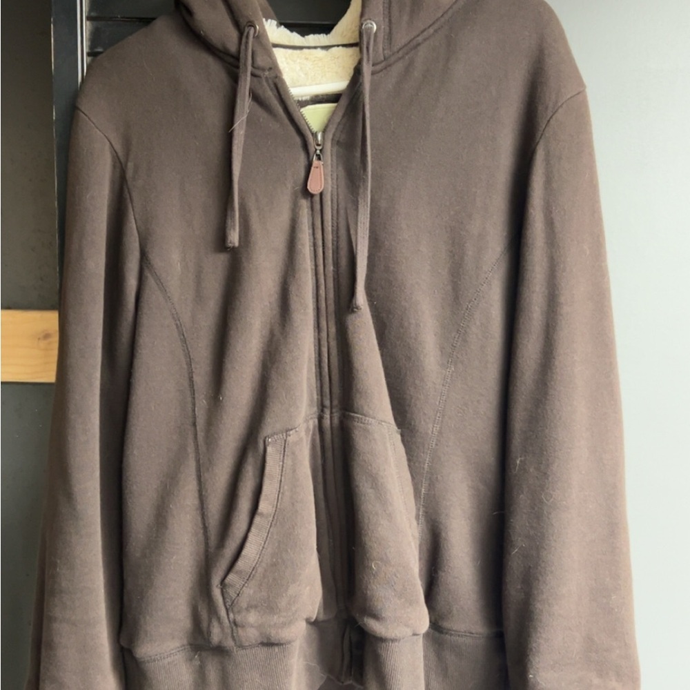 GreenTea Brown Fuuzy lined Jacket